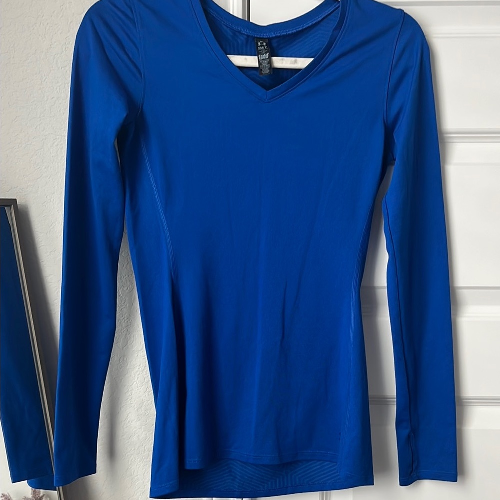 Under Armour Blue Fitted Long Sleeve Blouse